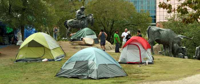 camp of occupy dallas