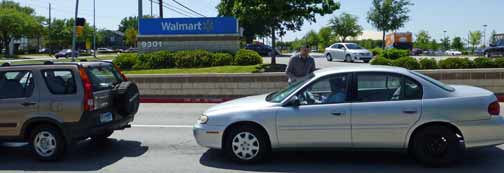 walmart workers leafletted cars